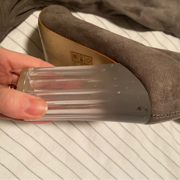 OTK gray heeled boots - Picture 2 of 12